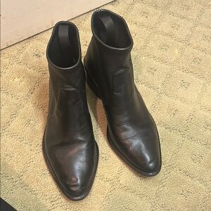 Alexander Wang Black Leather Ankle Boots